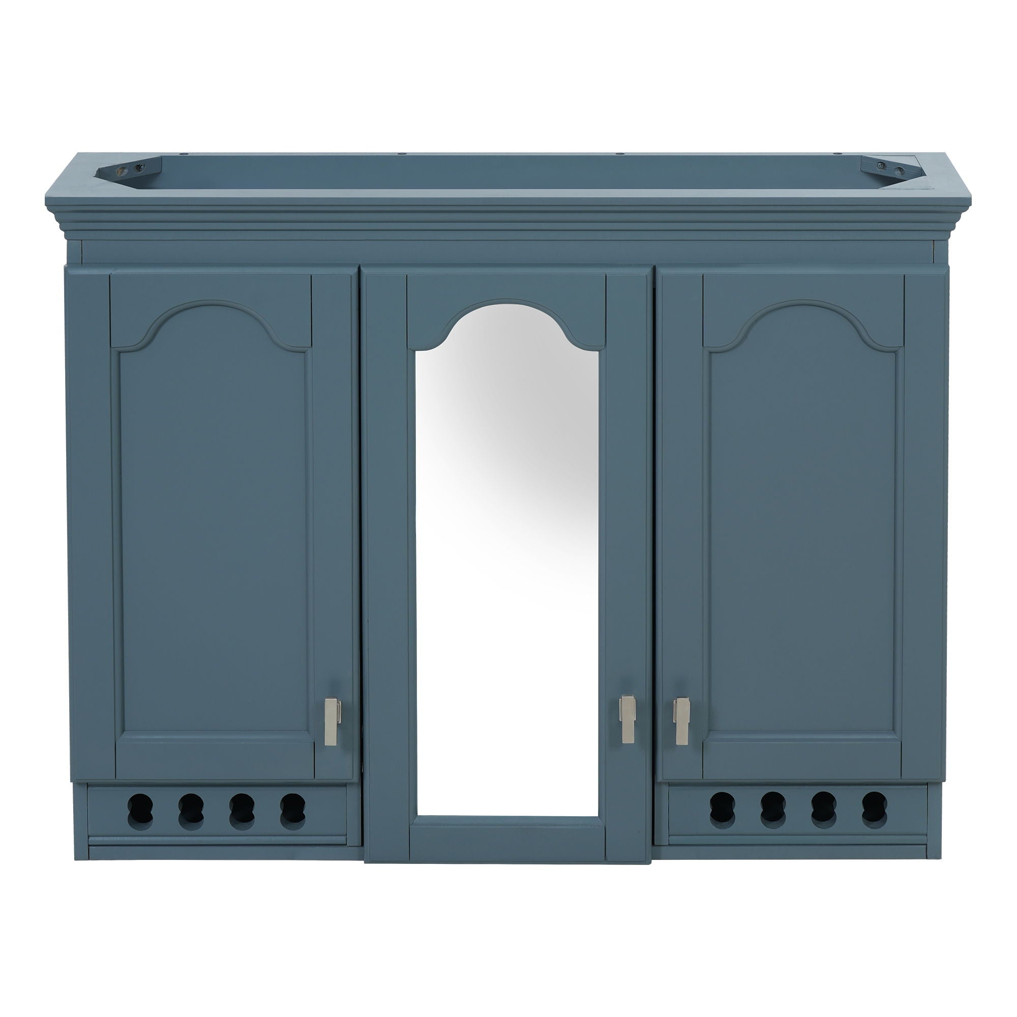 Wall Mount Mirror Cabinet With Adjustable Shelves, Soft Closing Hinges