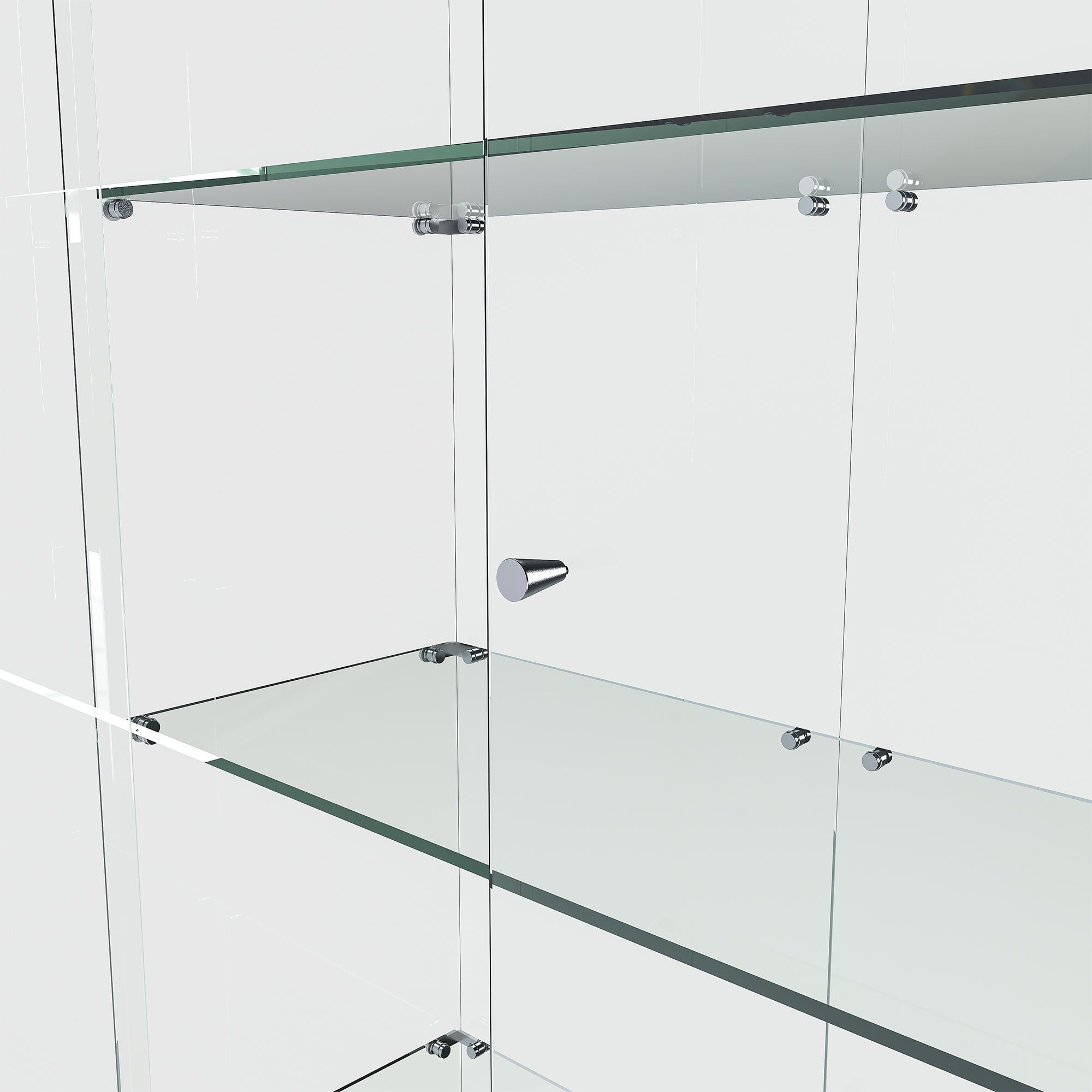 Premium 5 Tier Glass Display Case With 5 Dynamic LED Modes