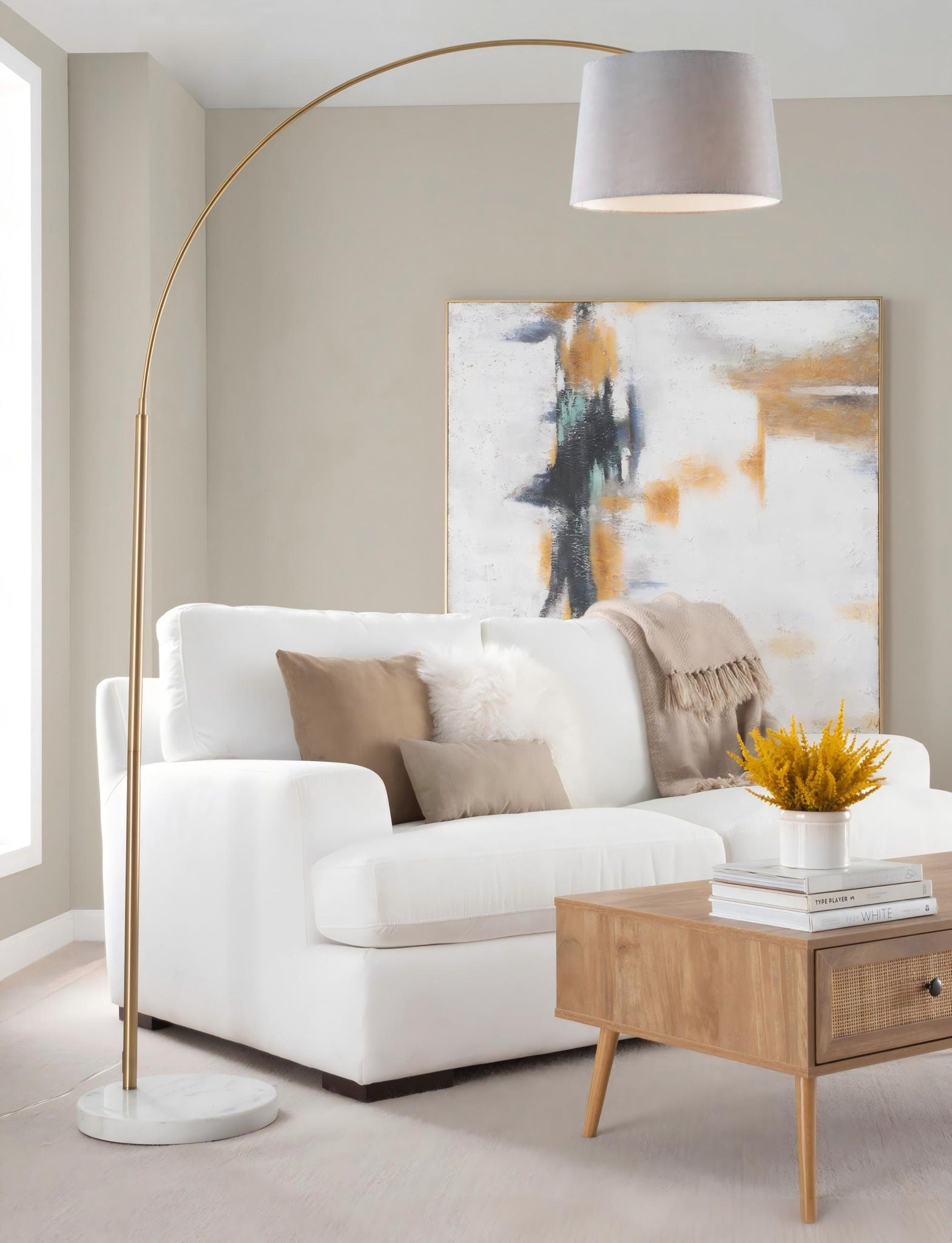 March - Contemporary Floor Lamp & Elegant Finish