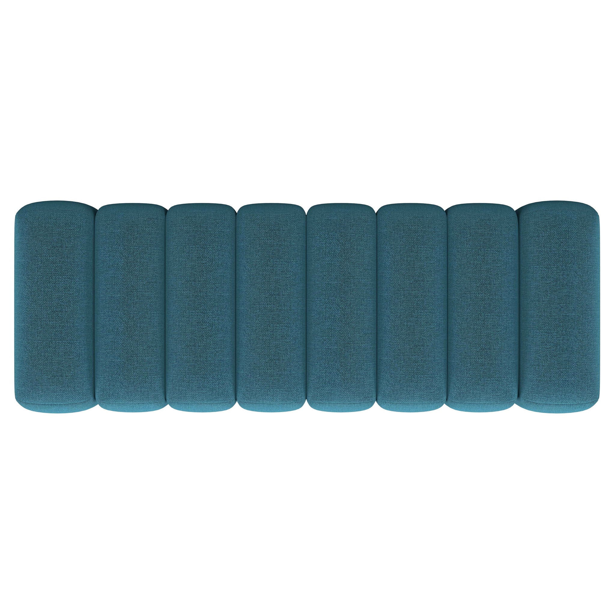 Modern Upholstered Tufted Accent Bench & Round Legs