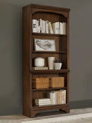 Hartshill 78-inch 3-shelf Cabinet Bookcase Burnished Oak