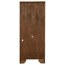 Hartshill 78-inch 3-shelf Cabinet Bookcase Burnished Oak