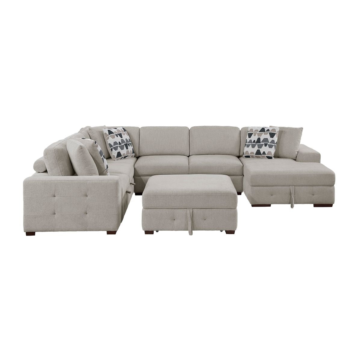 Raife - Sectional With Ottoman