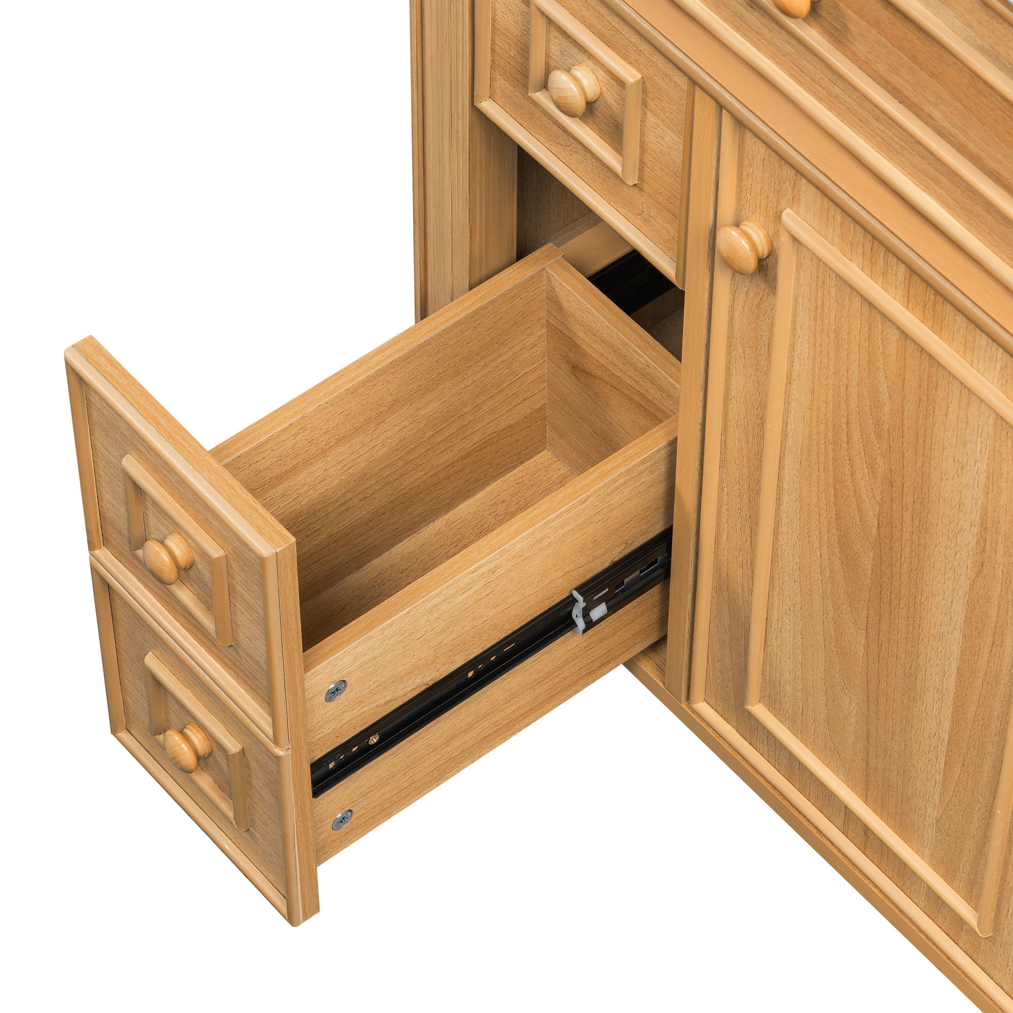 Bathroom Vanity With Flip Out Drawer, 2 Soft-Close Drawers