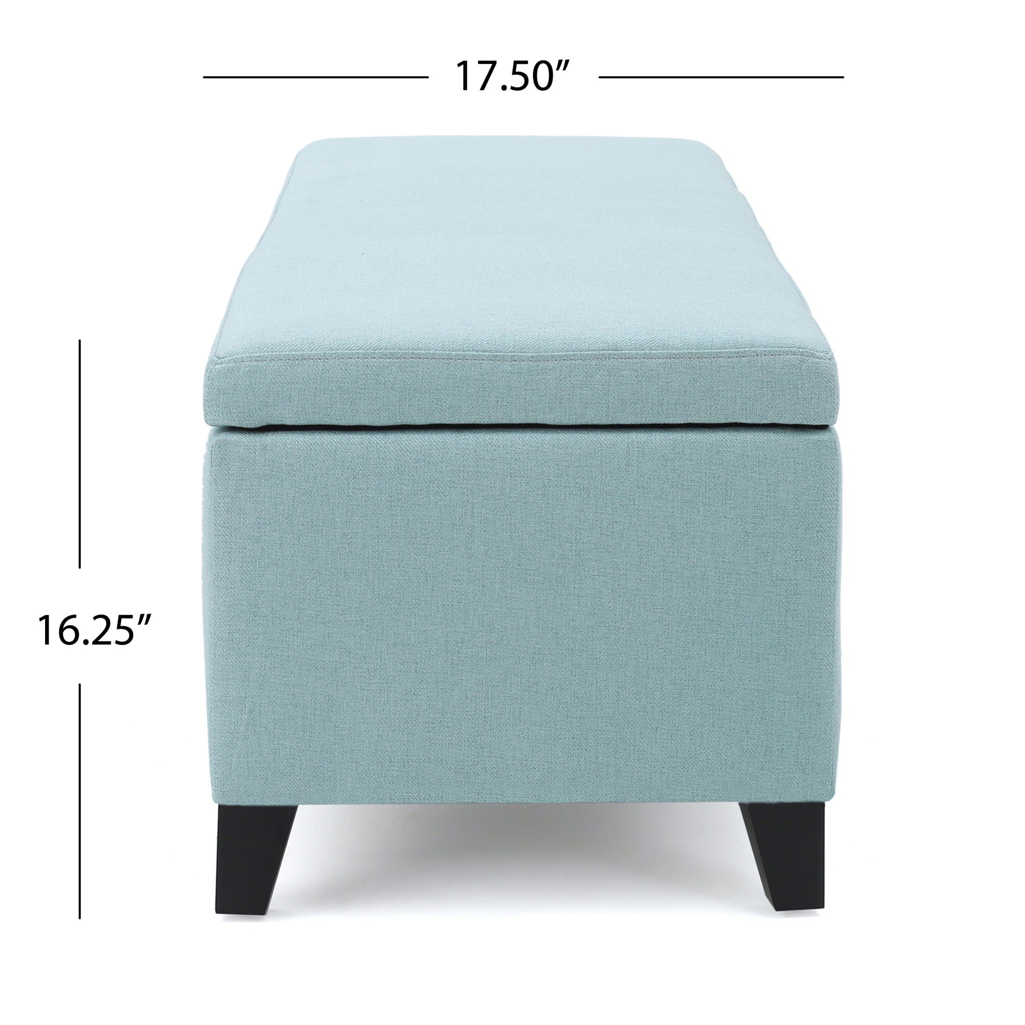 Contemporary Storage Ottoman Bench With Upholstery