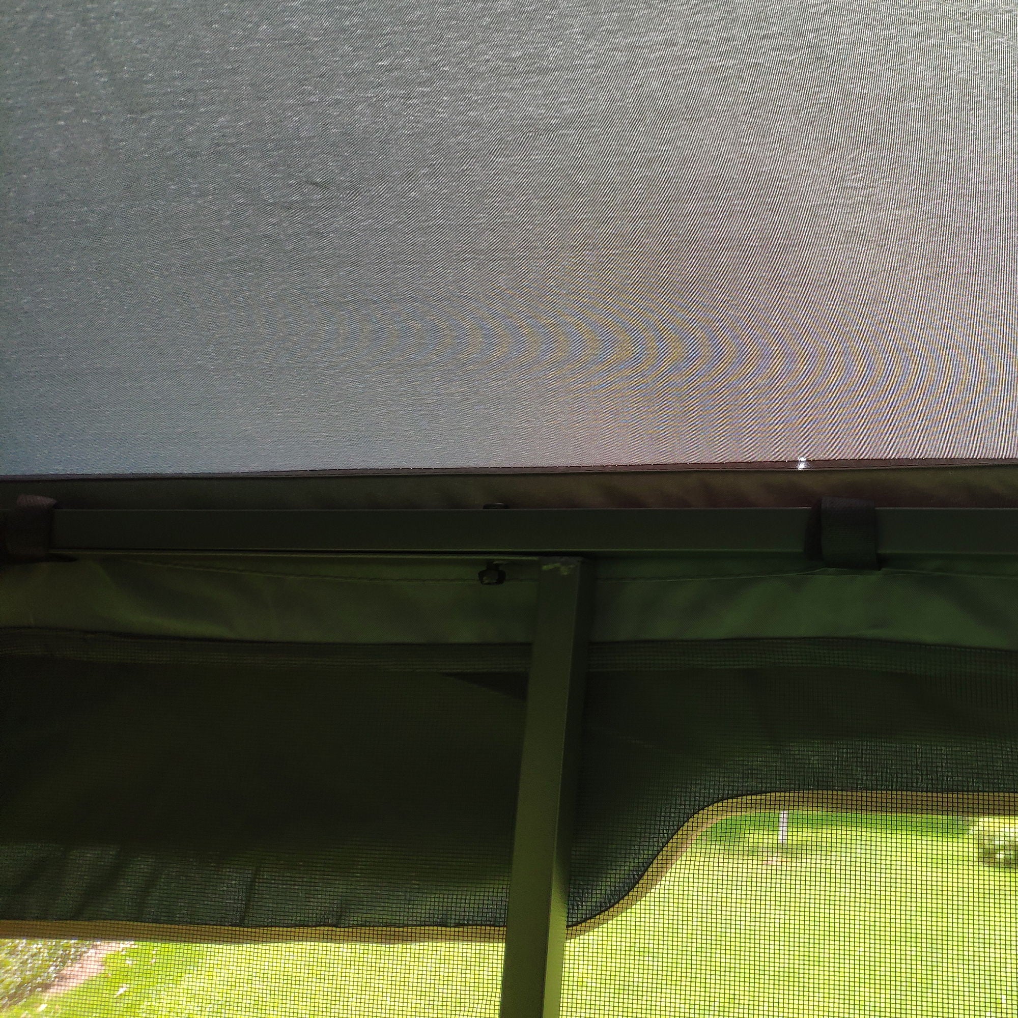 Patio Gazebo Tent With Ventilated Double Roof And Mosquito Net