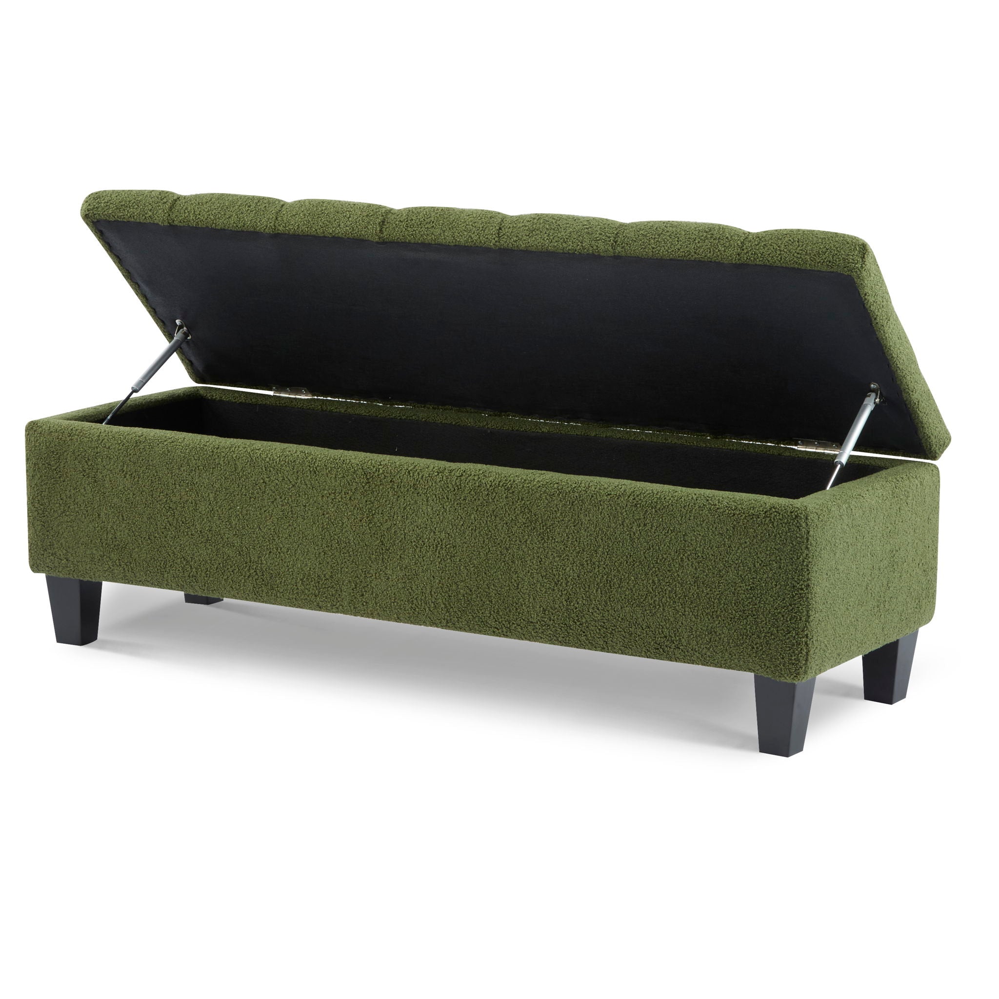 Ottoman Bench & Storage - Green