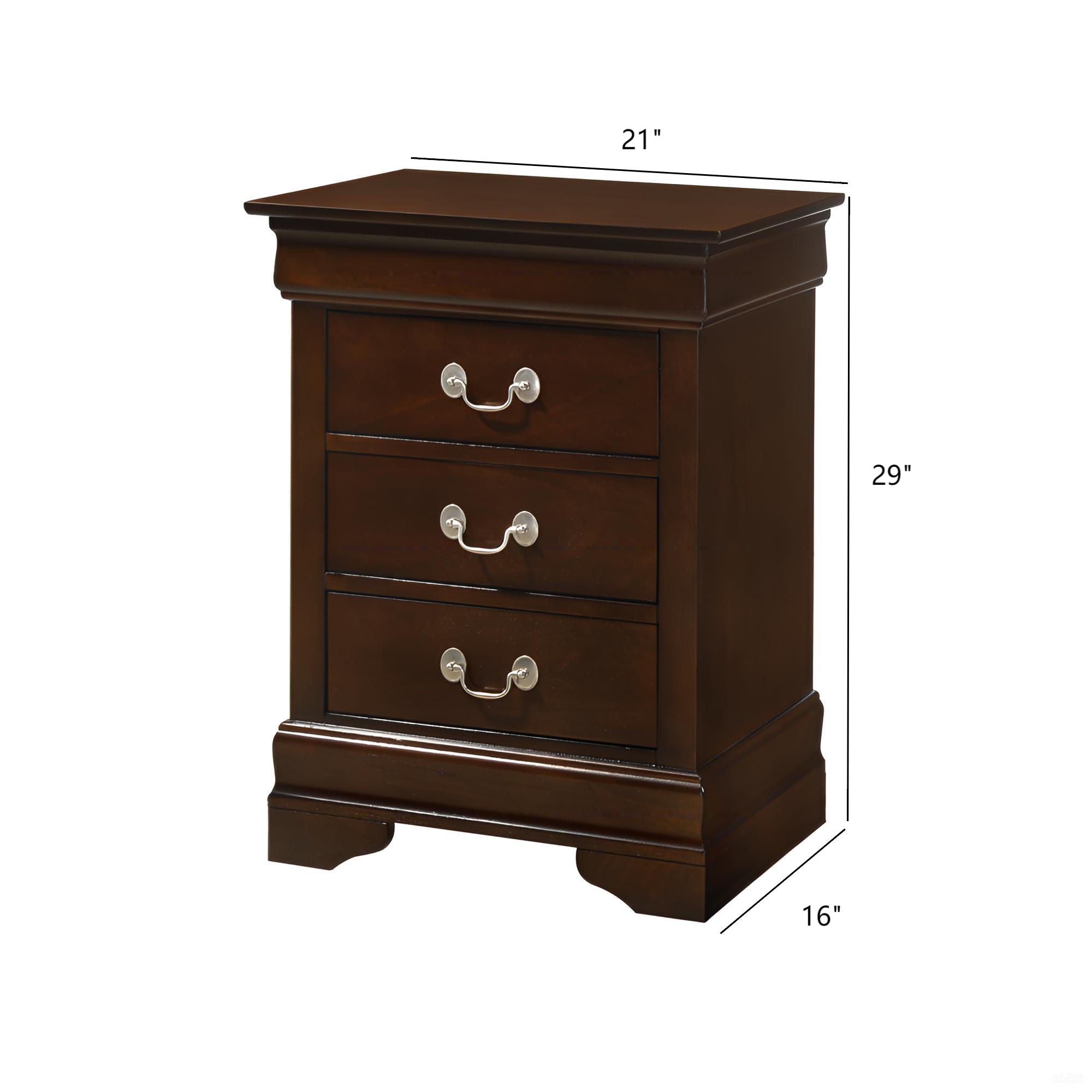 Louis Phillipe - Nightstand - Wood