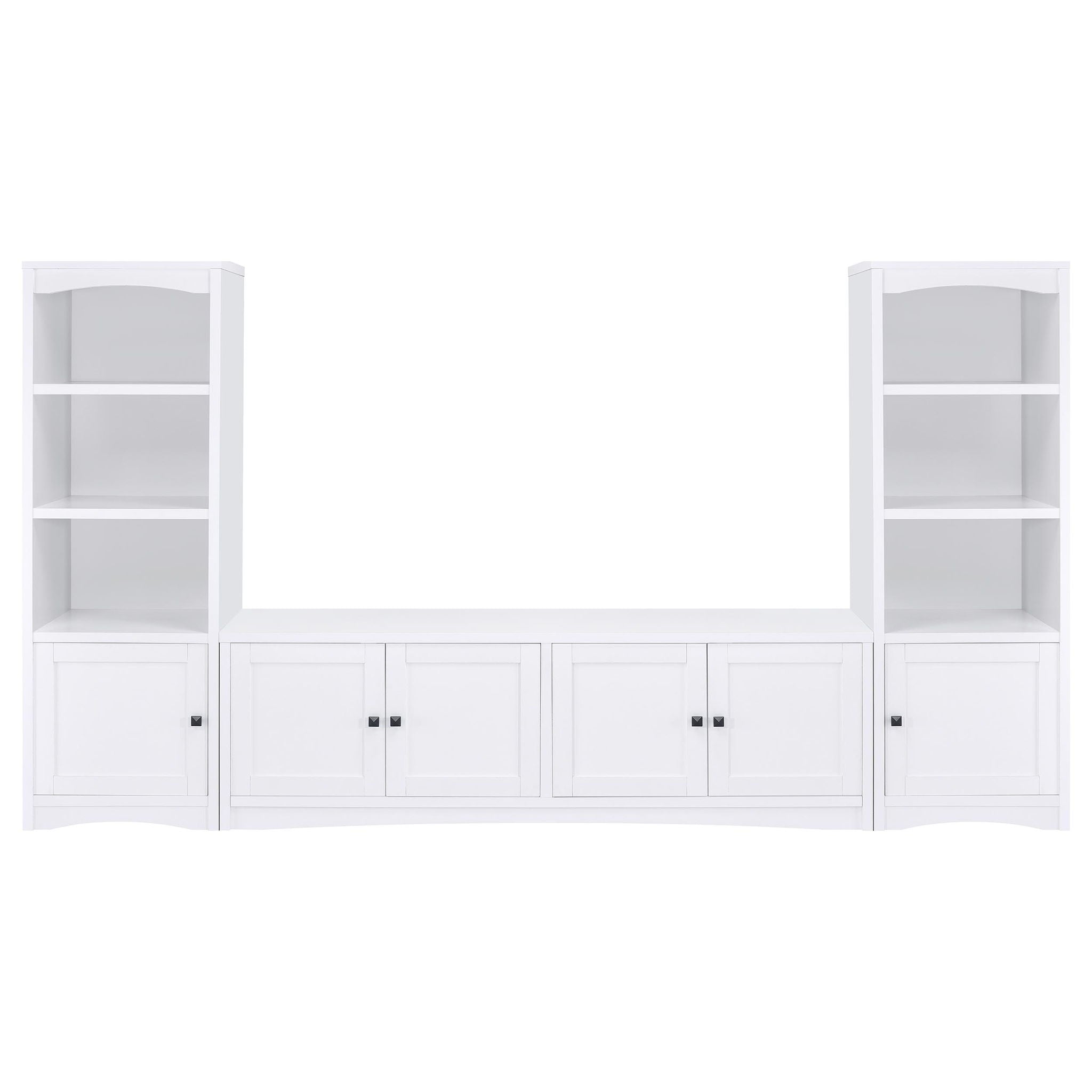 Laughlin - 3-piece Entertainment Center TV Stand - White