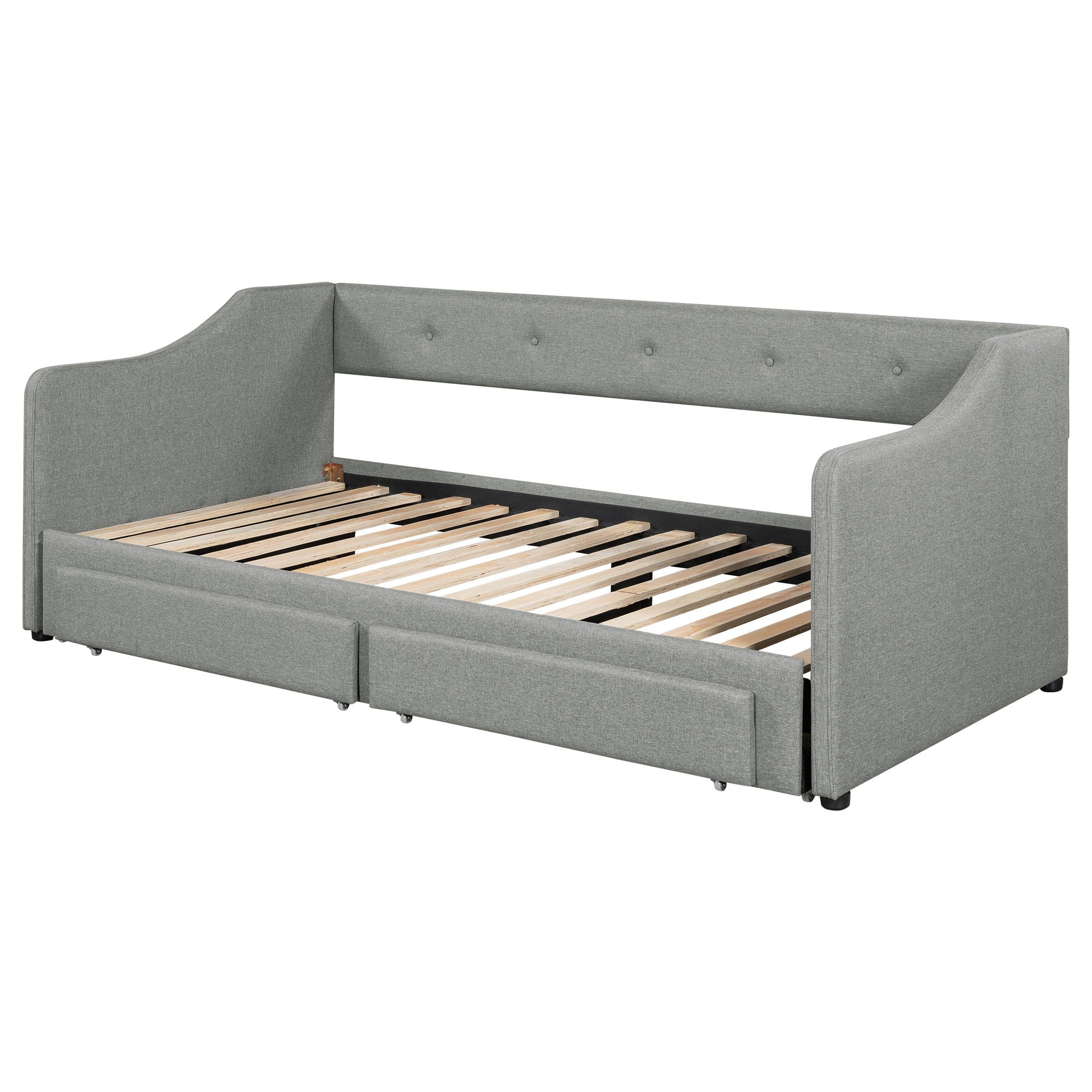 Upholstered Daybed With 2 Drawers