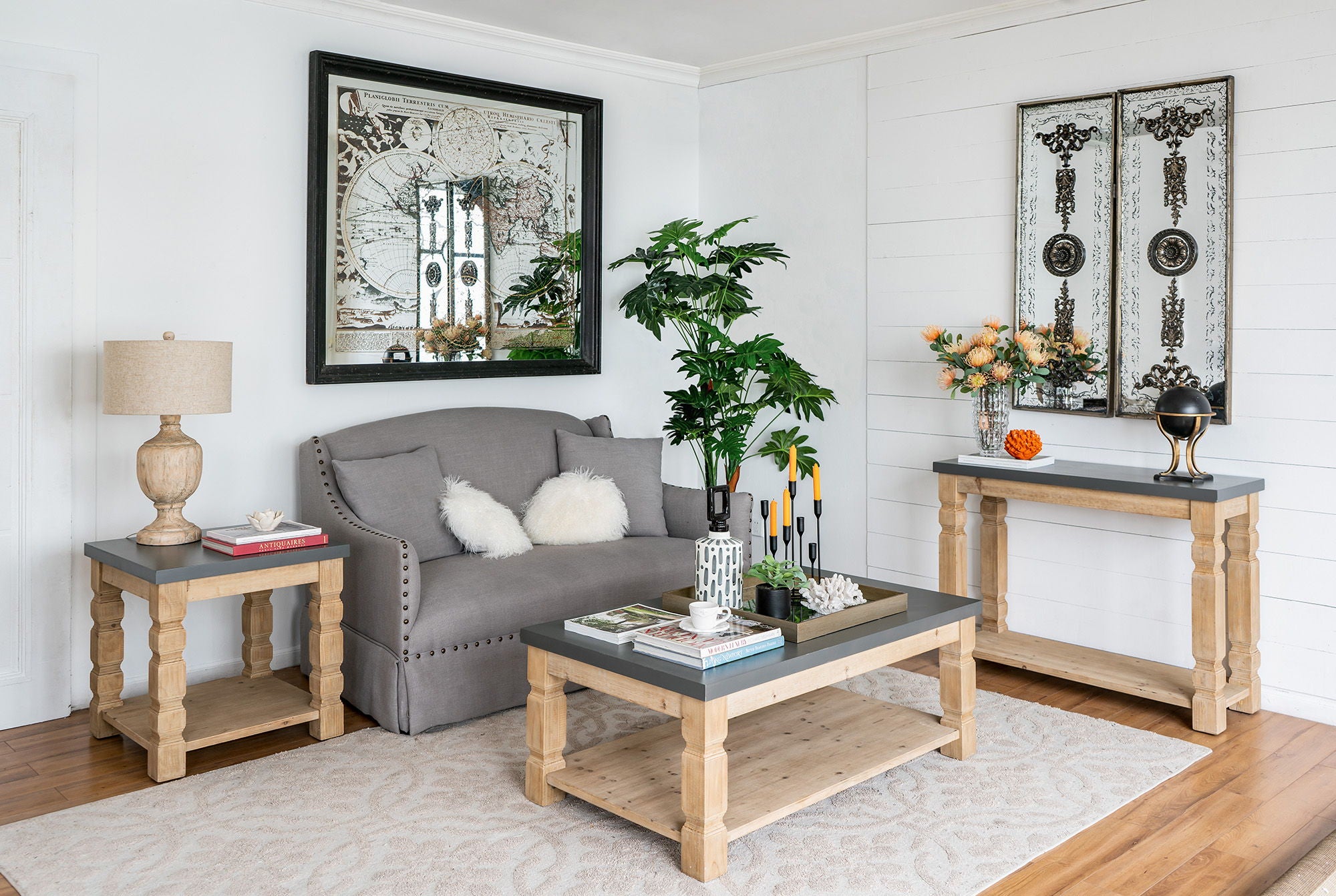 Rustic And Modern Console Table