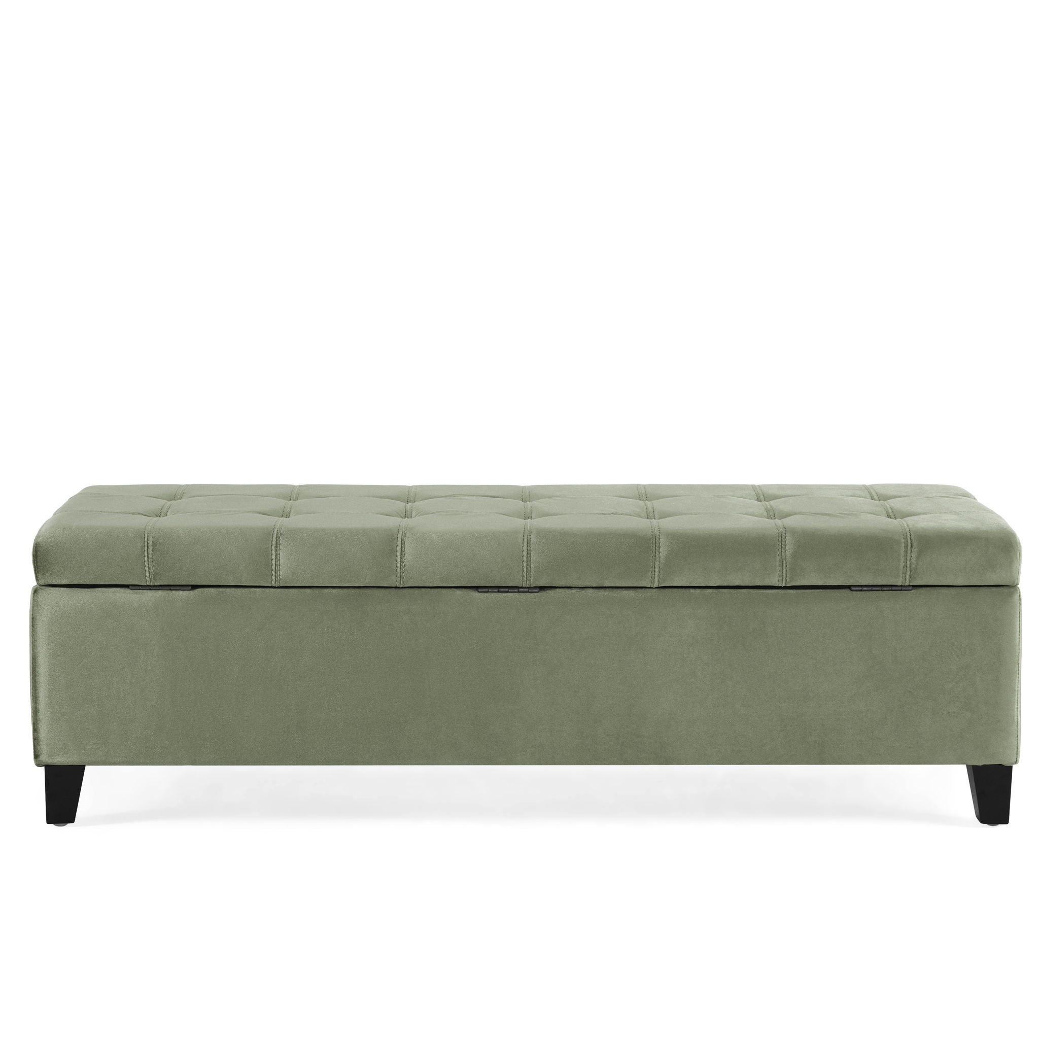 Wendover - Elegant Tufted Storage Bench With Lift-Up Top And Birch Wood Legs