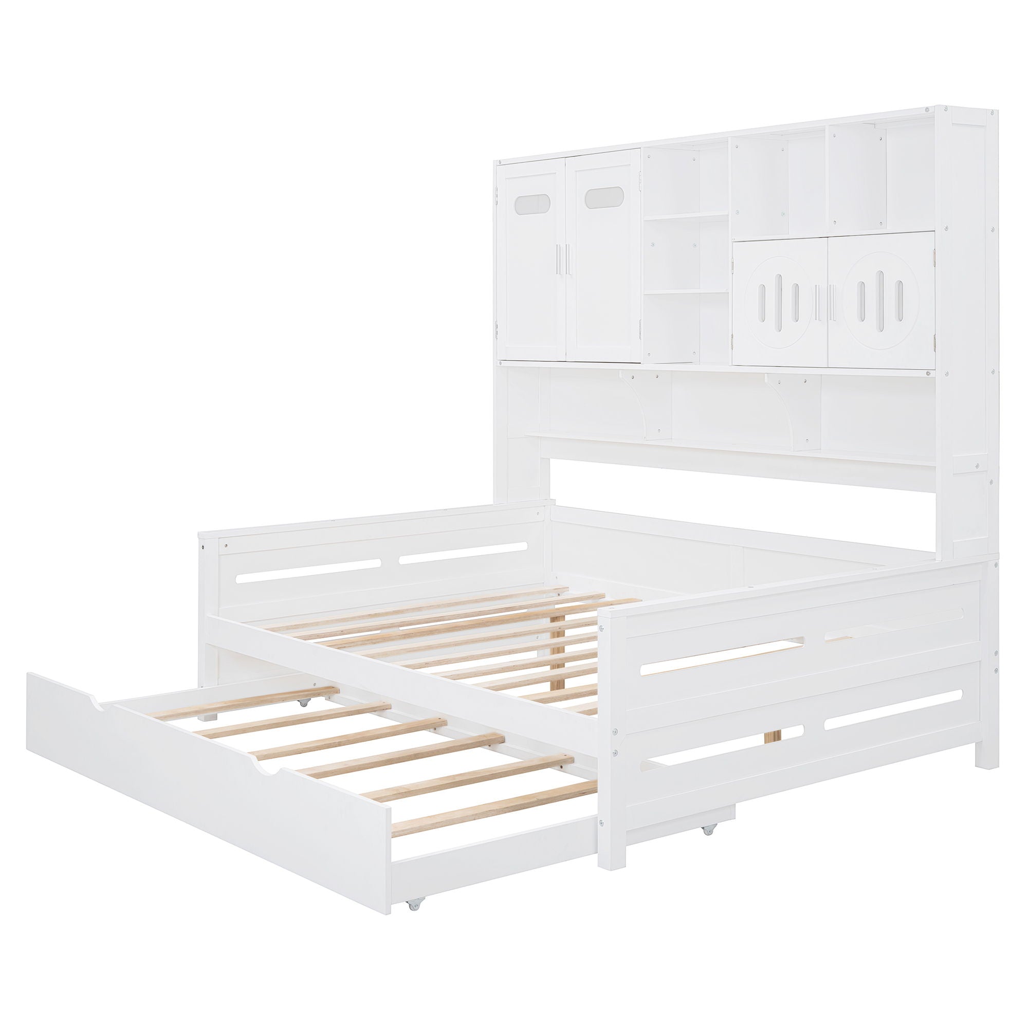 Daybed & All-In-One Cabinet And Shelf