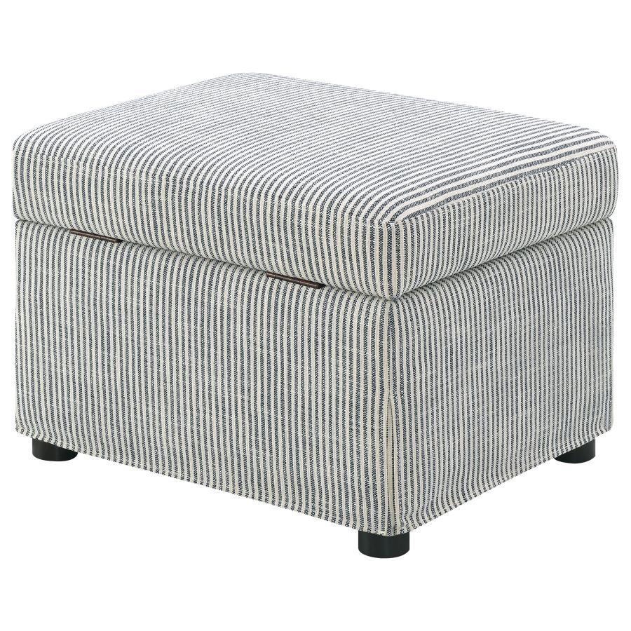 Winter - Upholstered Hydraulic Lift Top Storage Ottoman