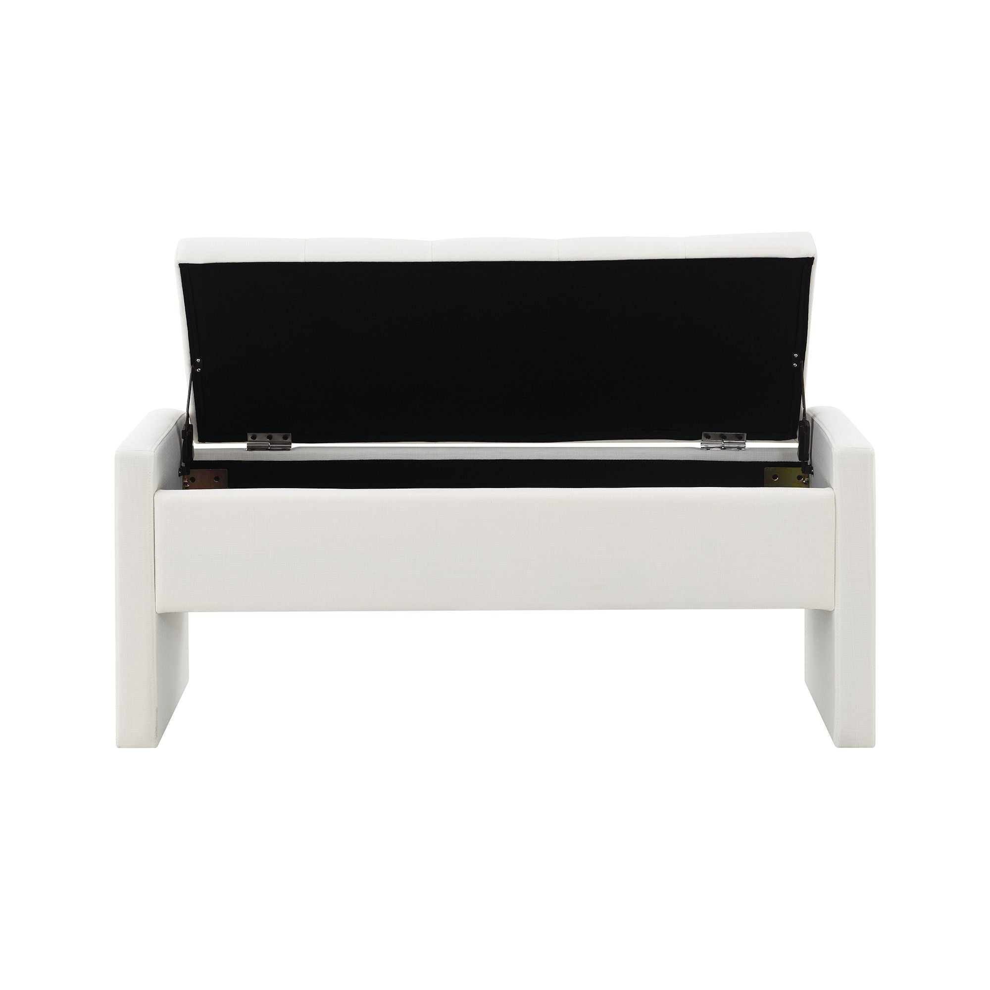 Modern Upholstered Large Bed End Bench With Storage
