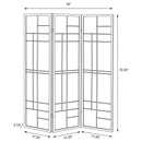 Katerina 3-Panel Room Divider Folding Shoji Screen Cherry