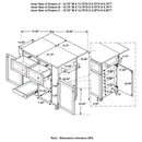 Jalen 3-door Mobile Kitchen Cart Natural Brown and White