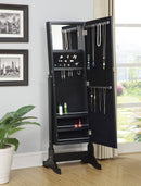 Batista Cheval Mirror with Jewelry Storage White