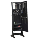 Batista Cheval Mirror with Jewelry Storage White