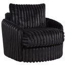 Sarco Corduroy Upholstered Swivel Accent Arm Chair Ivory