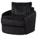 Sarco Corduroy Upholstered Swivel Accent Arm Chair Ivory