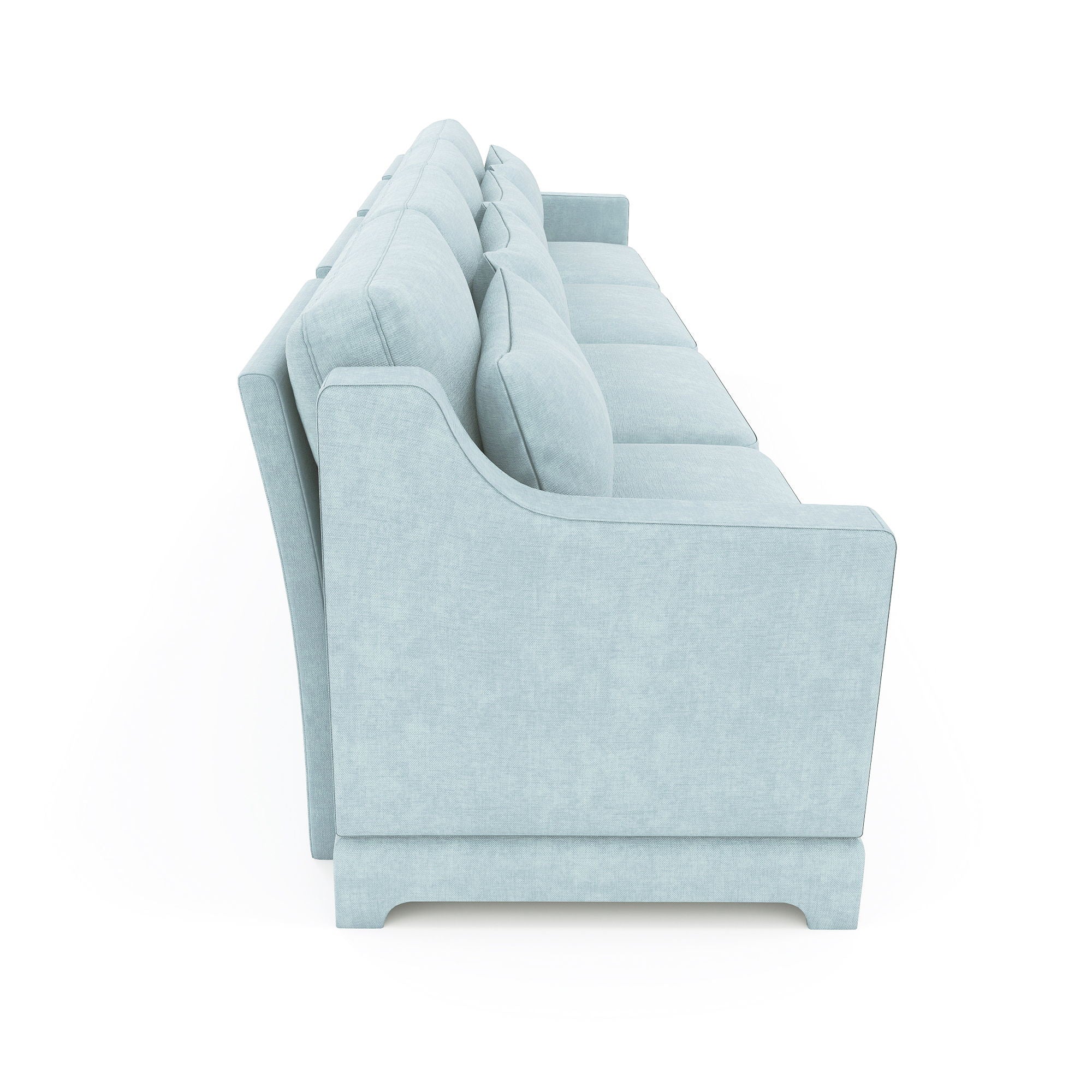 Elegant Sofa With Ergonomic Design And Lumbar Pillows