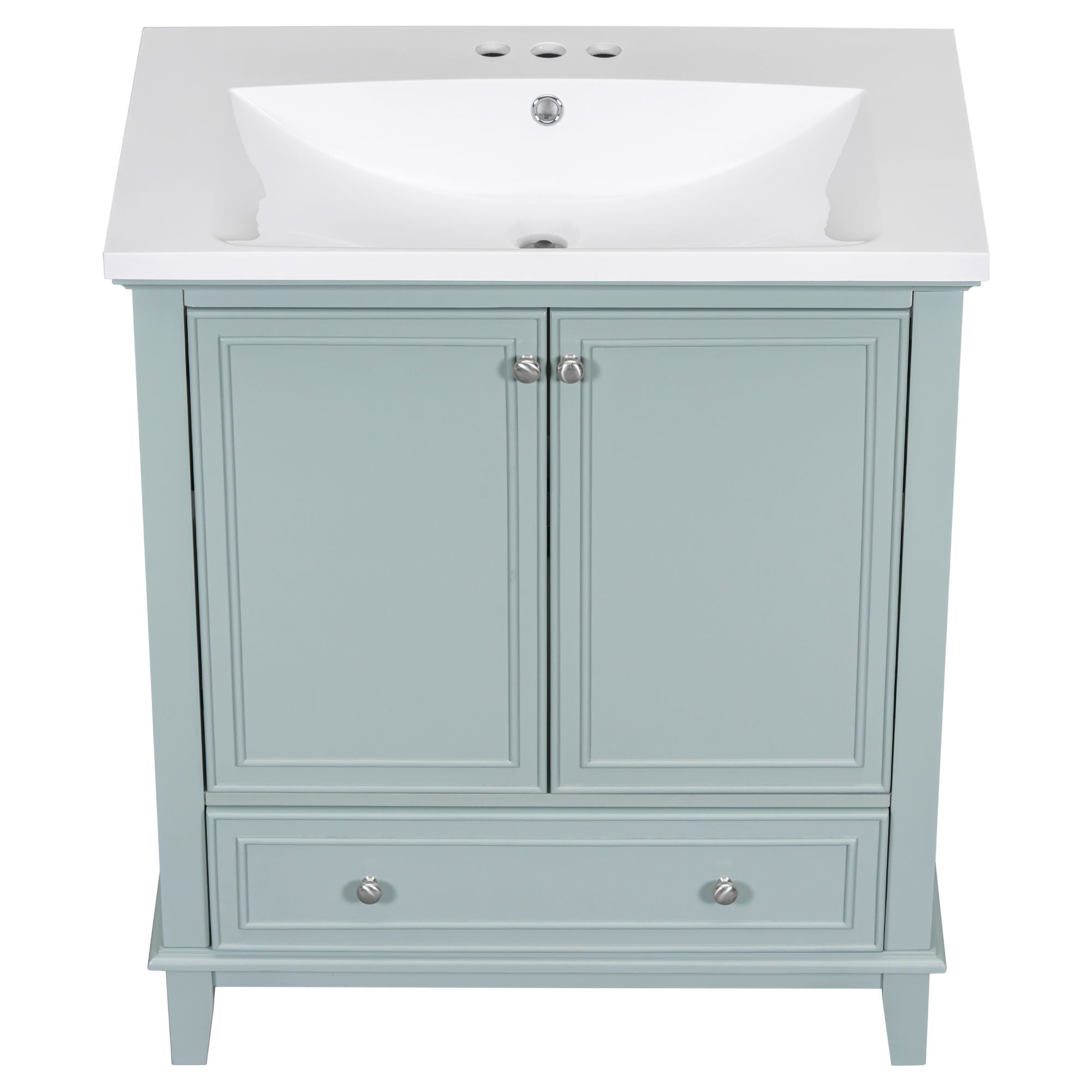 Modern Bathroom Vanity With Sink Combo, Multi Functional Cabinet With Doors And Drawer
