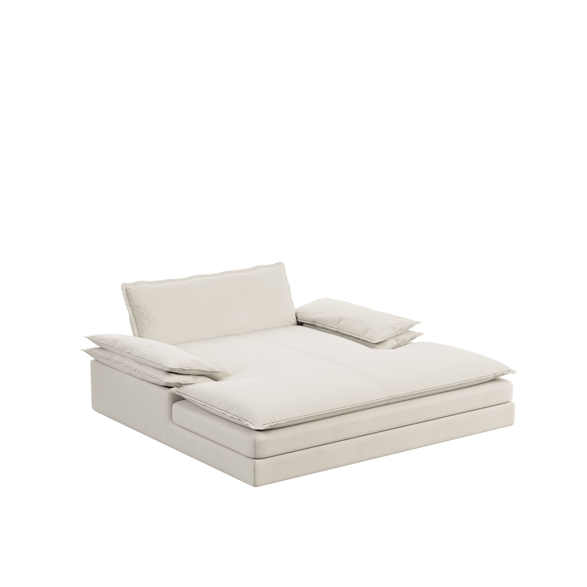 Modern Oversized Double Chaise Lounge Chair