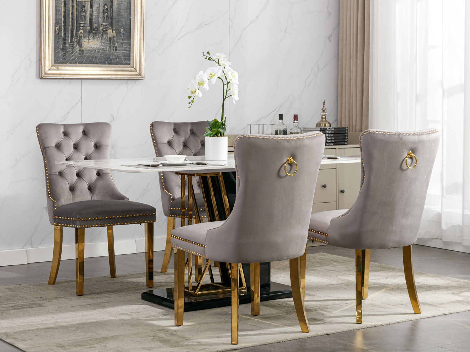Nikki - Modern, High-End Tufted Dining Chair (Set of 2)