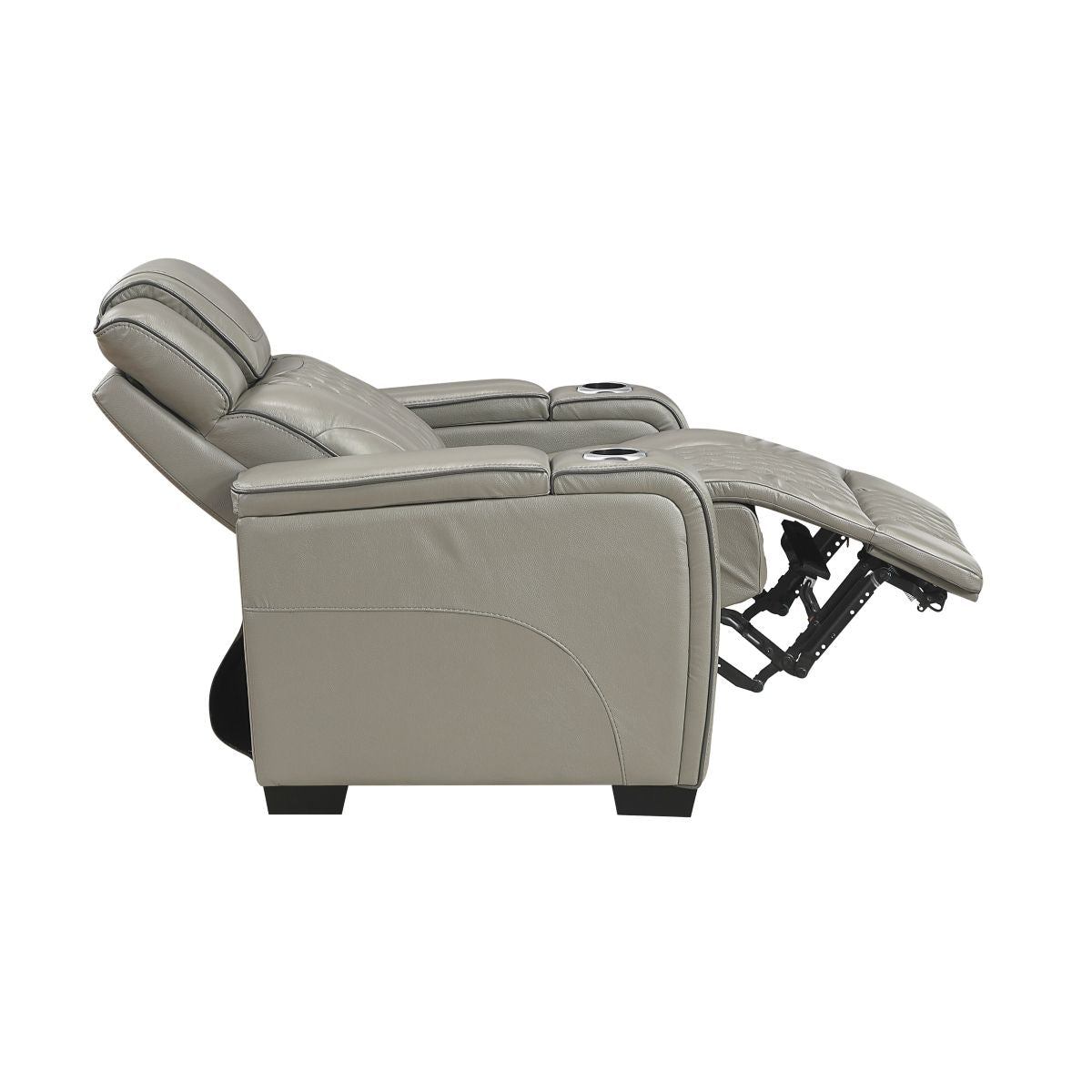 Apex - Power Reclining Chair With Power Headrest, Storage Arms With Cup Holders, Air Massage And Heat, LED Lighting And Charging Ports
