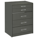 Danbury 3-drawer Makeup Vanity & Stool Set Black High Gloss
