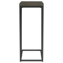 Sergio Engineered Wood C-Shaped Side Table Rustic Tobacco