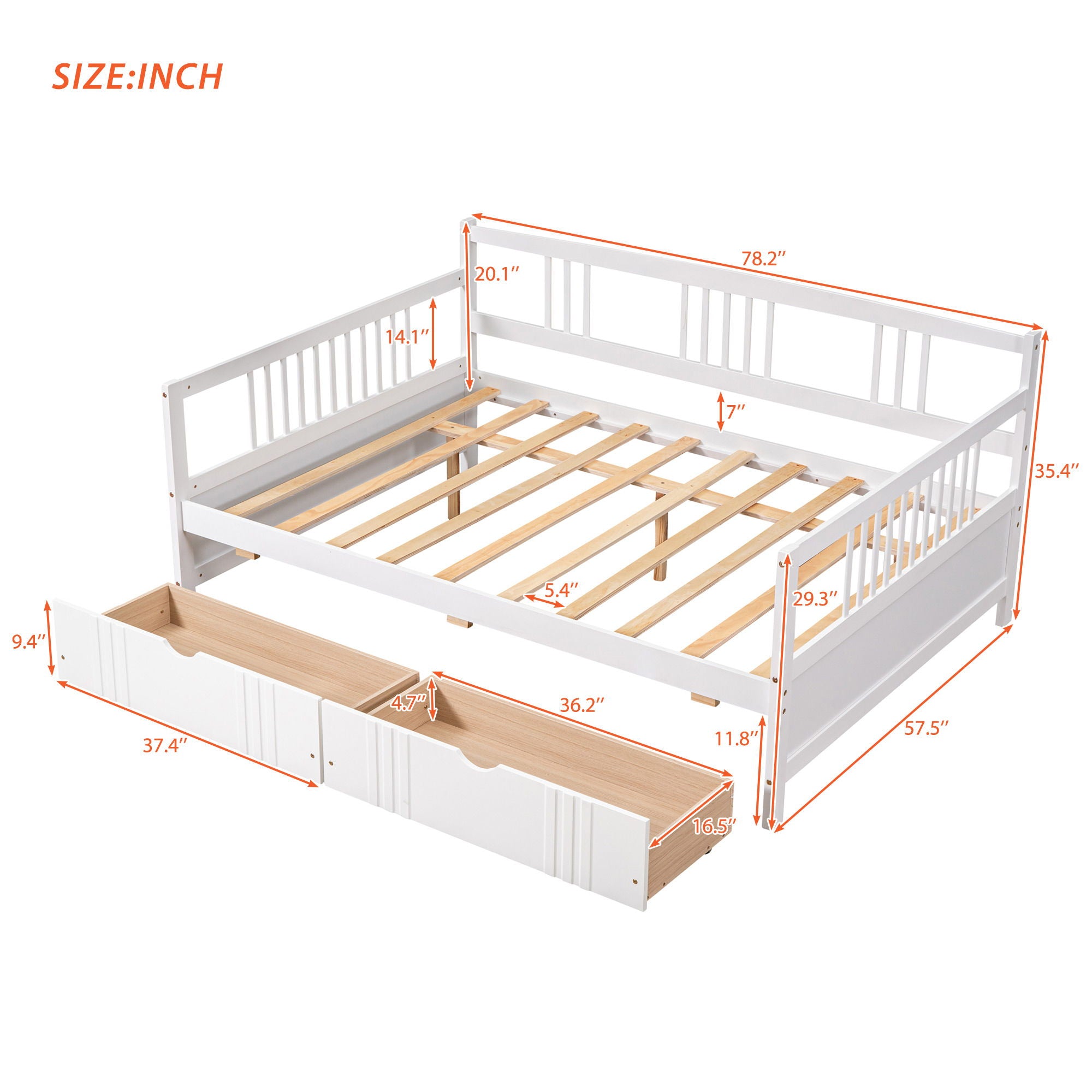 Multifunctional Elegant Modern Daybed