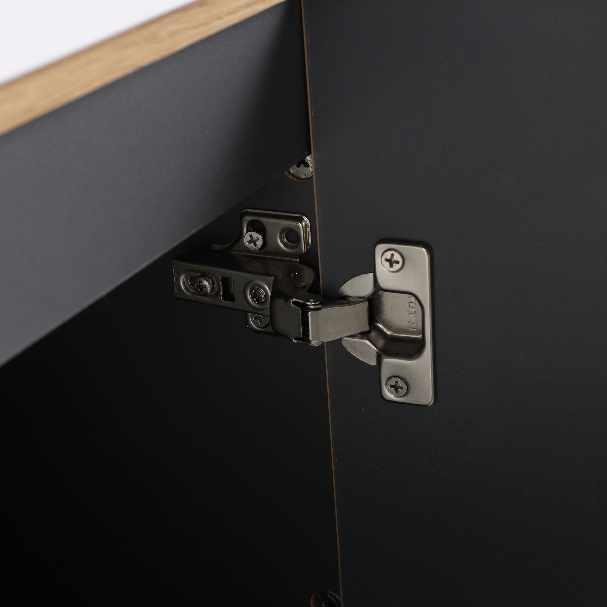Modern Freestanding Bathroom Vanity With Resin Sink & Soft Close Cabinet Doors