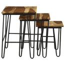 Nayeli  Solid Sheesham Wood Nesting Tables Natural