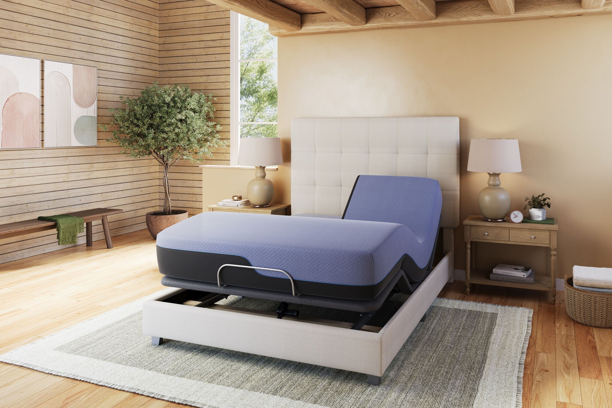 Refresh - 12" Flex Head Hybrid Cooling Fast Responding Latex Foam And Coil Mattress