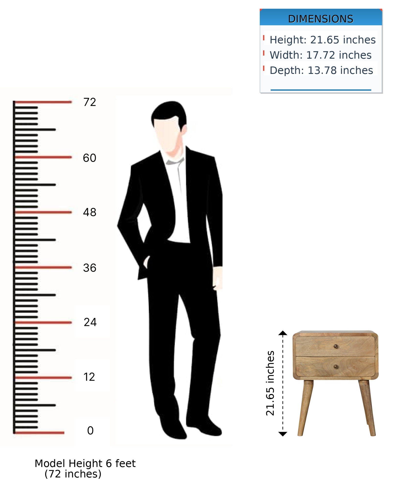 Curved Nightstand