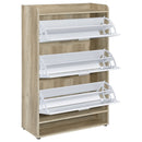 Denia 3-tier Engineered Wood Shoe Cabinet Grey