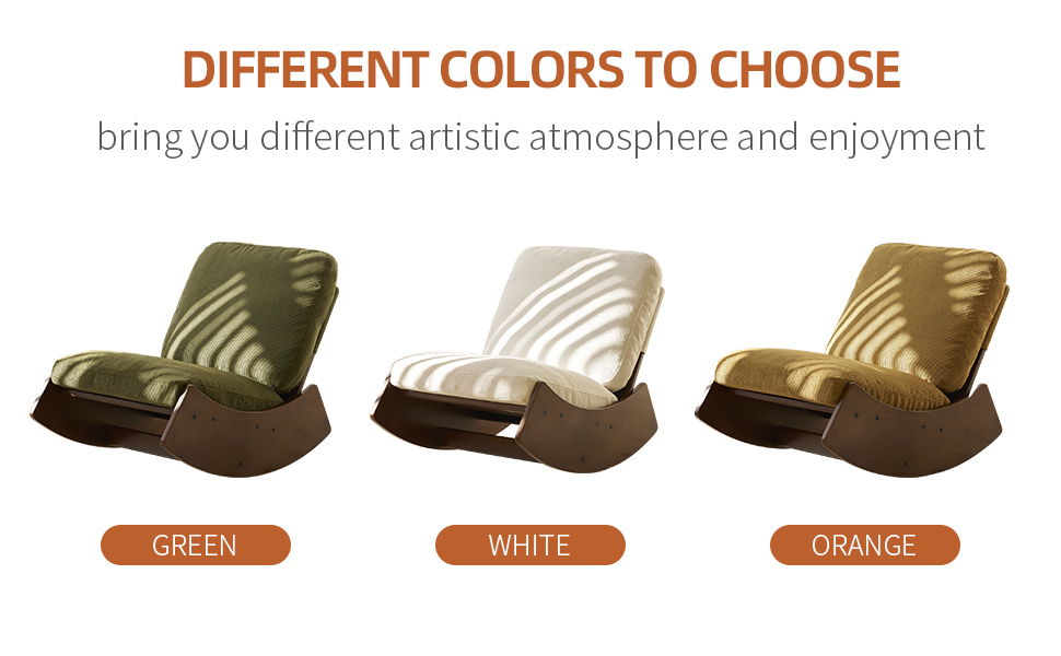 Comfortable High-Quality Upholstery Glider Rocking Chair