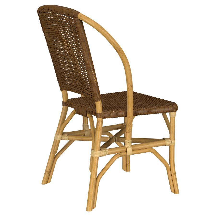 Lexley - Woven Rattan Dining Side Chair (Set of 2) - Brown