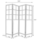 Edwards 4-Panel Room Divider Folding Shoji Screen Natural