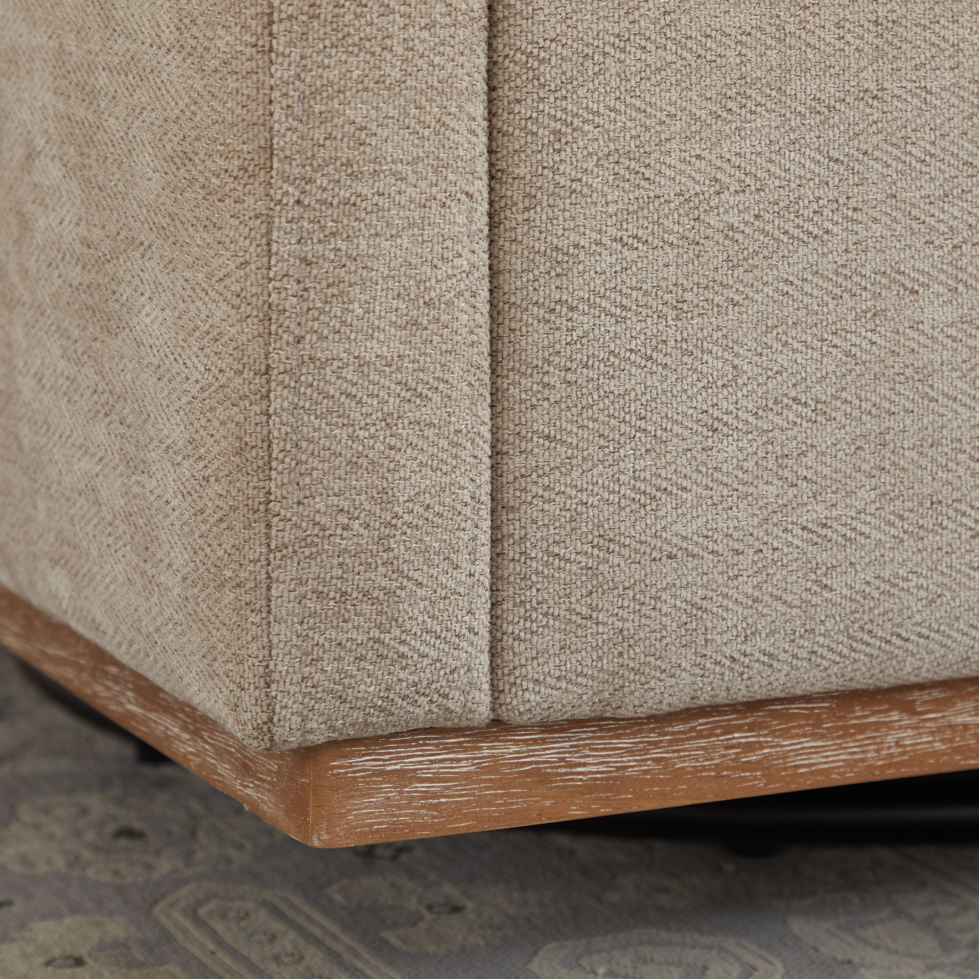 Square Upholstered Swivel Accent Chair