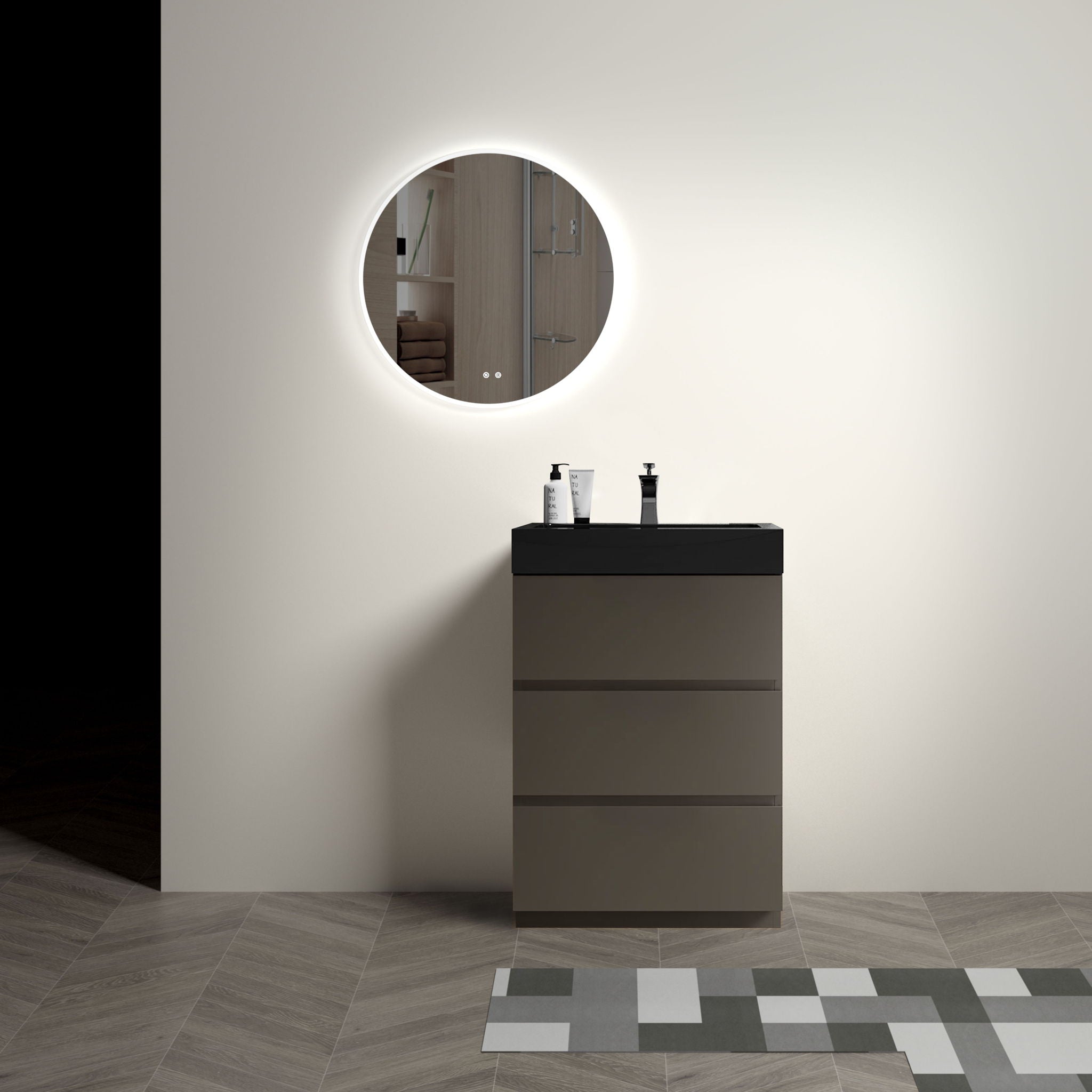 Alice - Bathroom Vanity With Sink, Large Storage Freestanding