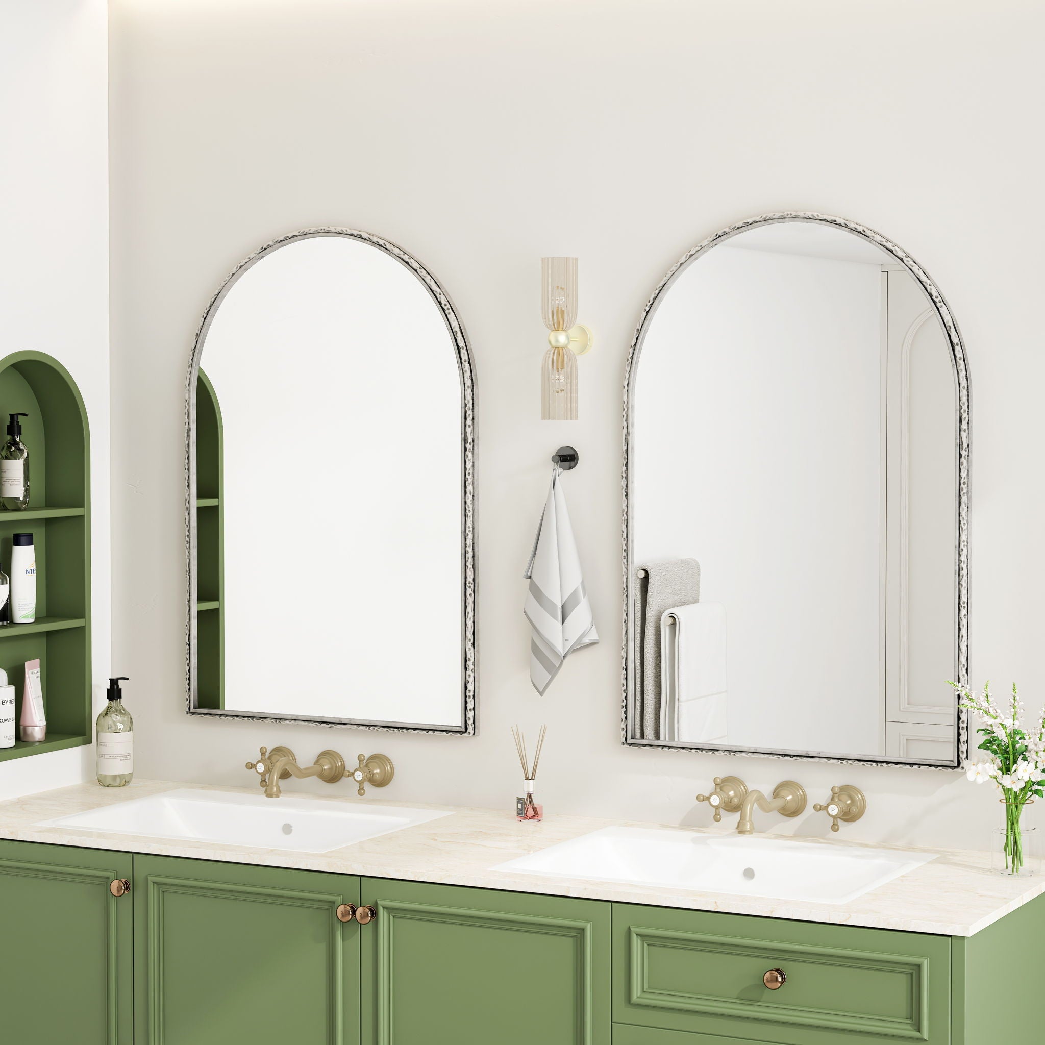 Arched Mirror With Shatterproof Glass