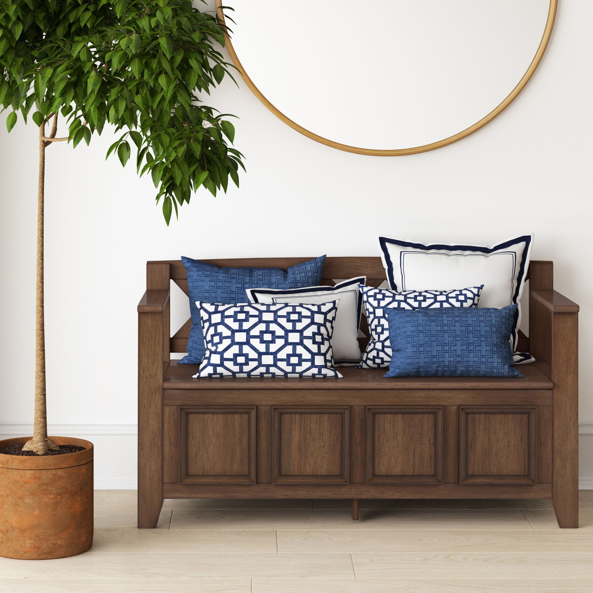 Amherst - Compact Entryway Storage Bench