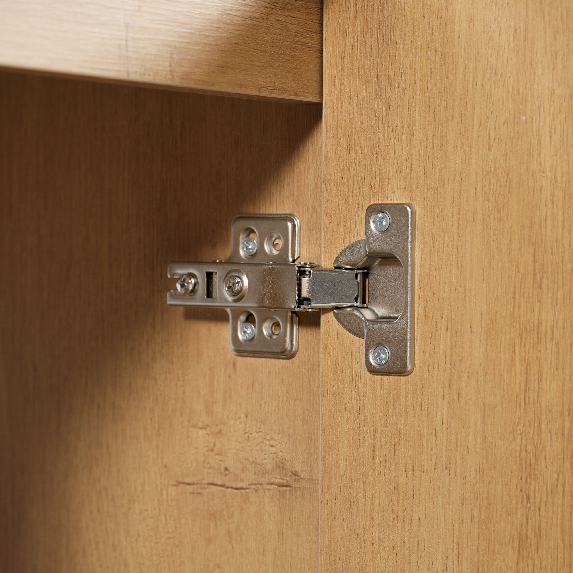 Double Sink Bathroom Vanity Soft Close Doors, Divided Drawers, Wall Mounted - Wood