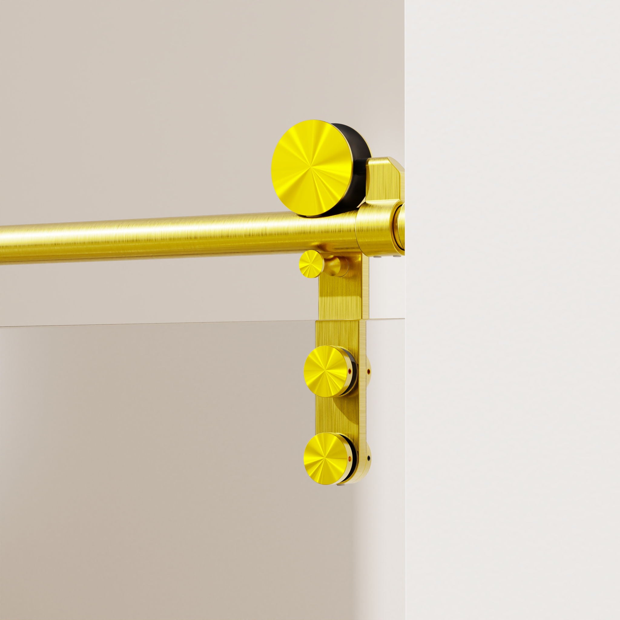 Frameless Single Sliding Shower Doors With Towel Rail & Handle
