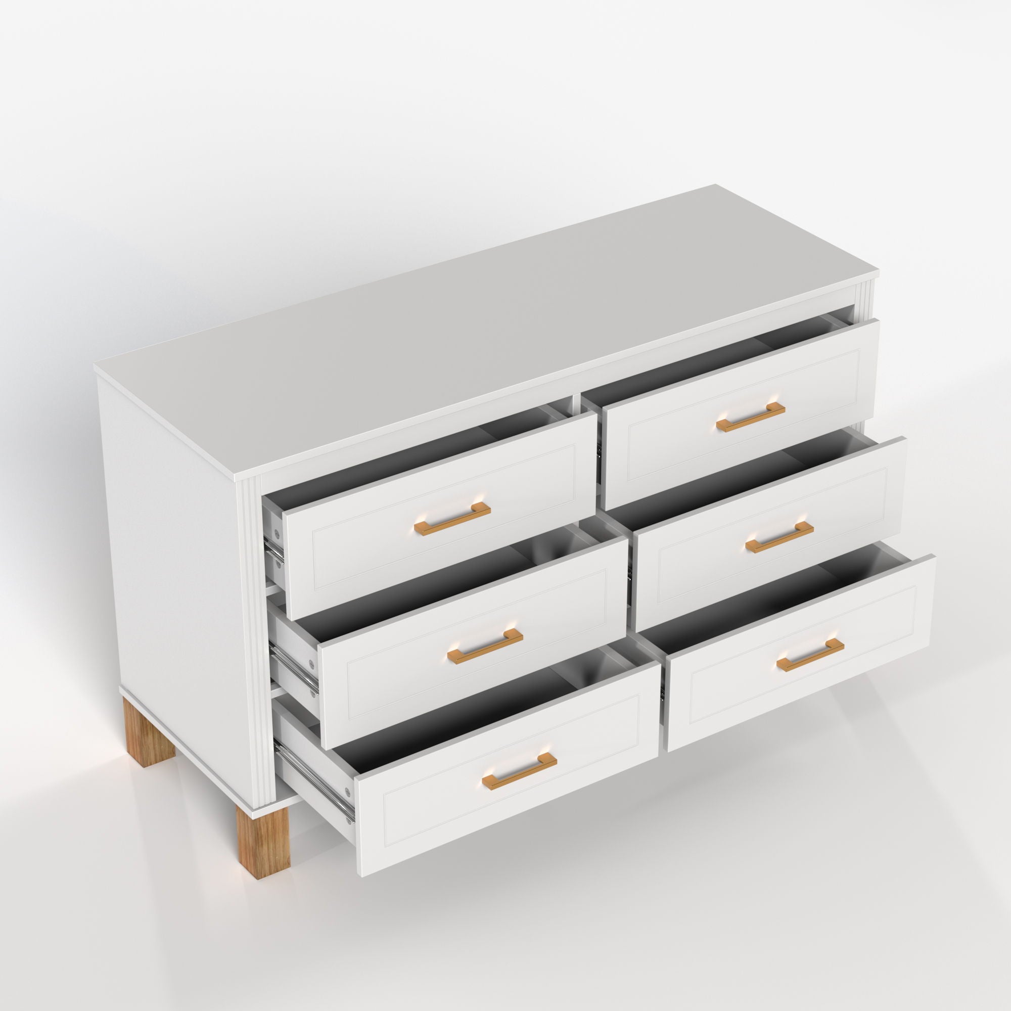 6 Drawer Double Dresser
