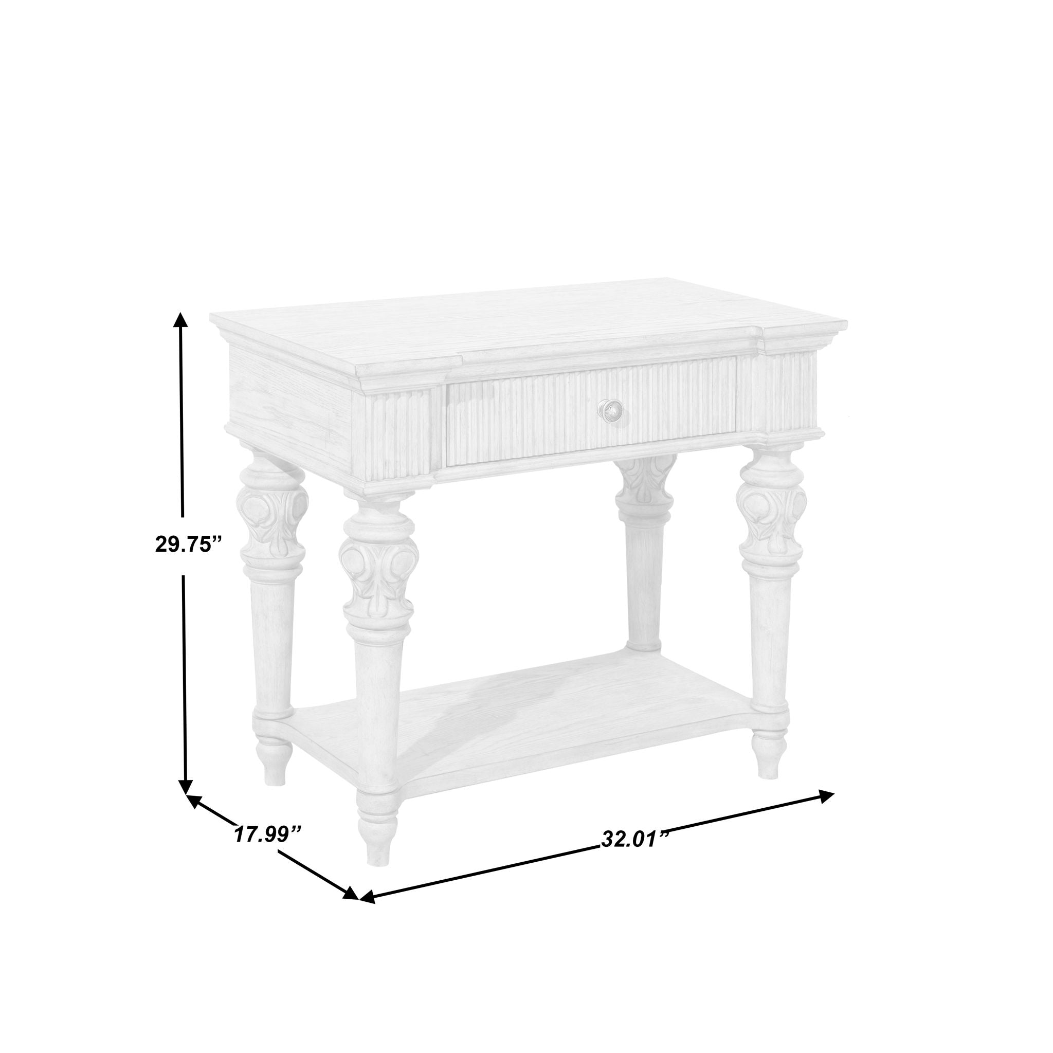 Kingsbury - 1 Drawer USB Charging Open Nightstand - Gray