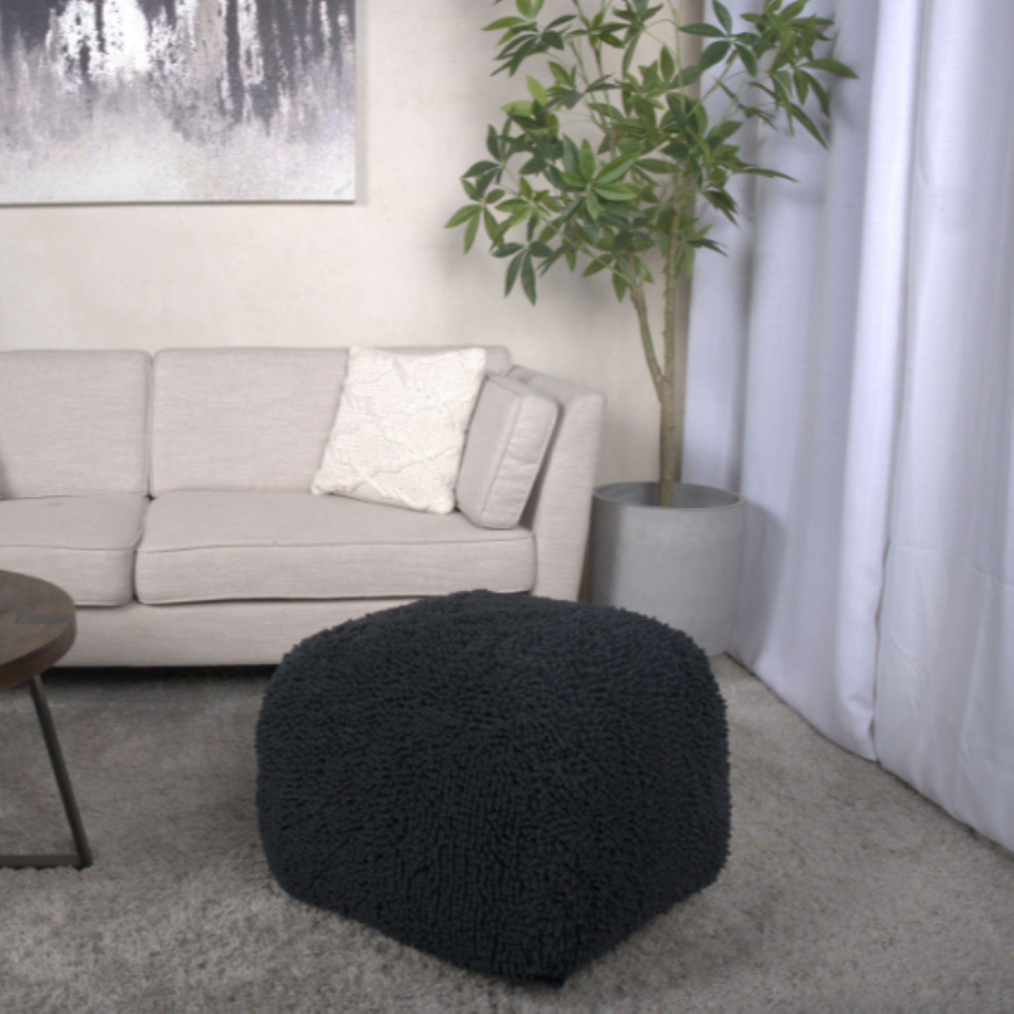 Spongy Square Pouf Soft Seating